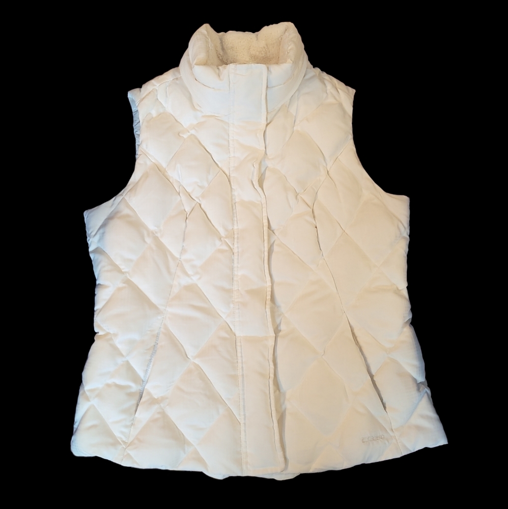 Eddie Bauer Women's Goose Down Puffer Vest Sz M.